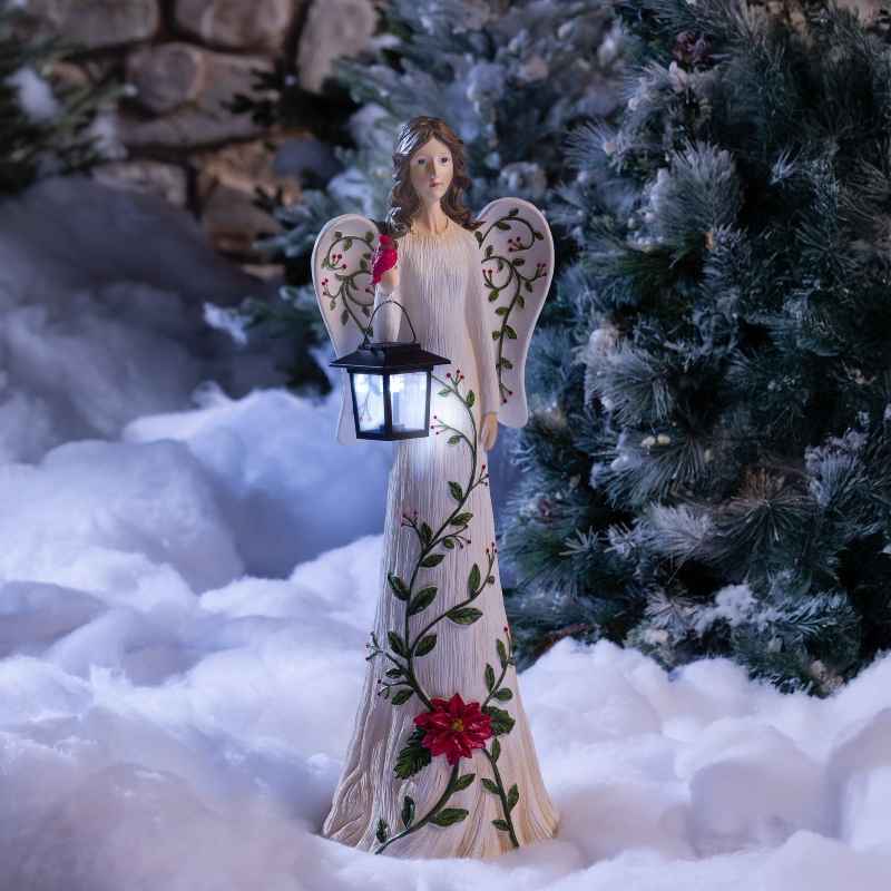 Angel Garden Statue with Solar Lantern