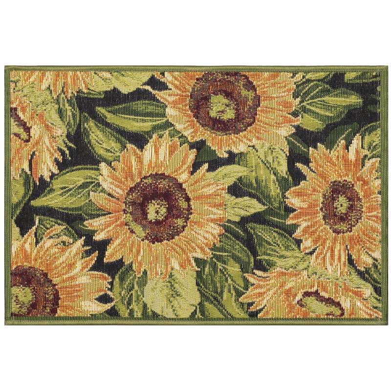 Indoor/Outdoor Sunflowers Rug