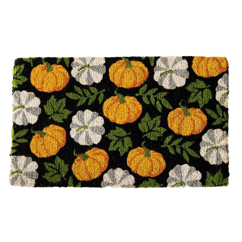Colorful Pumpkins Coir Doormat, 18