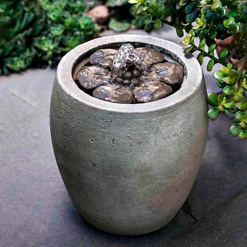 Handcrafted Cast Stone Large Tabletop Fountain