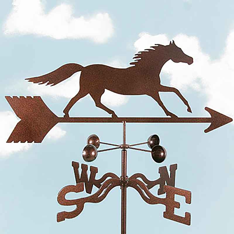 Running Horse Garden Vane (deck mount)