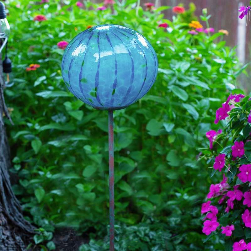 Elliptical Lollipop Globe Stake