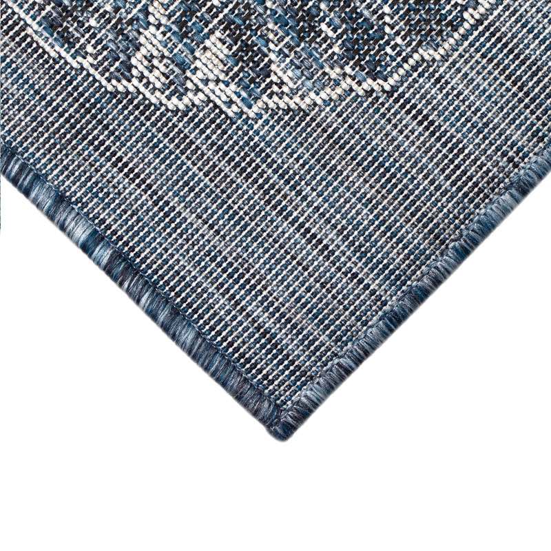 Indoor/Outdoor Small Navy Shells Rug, 3'W x 5'L