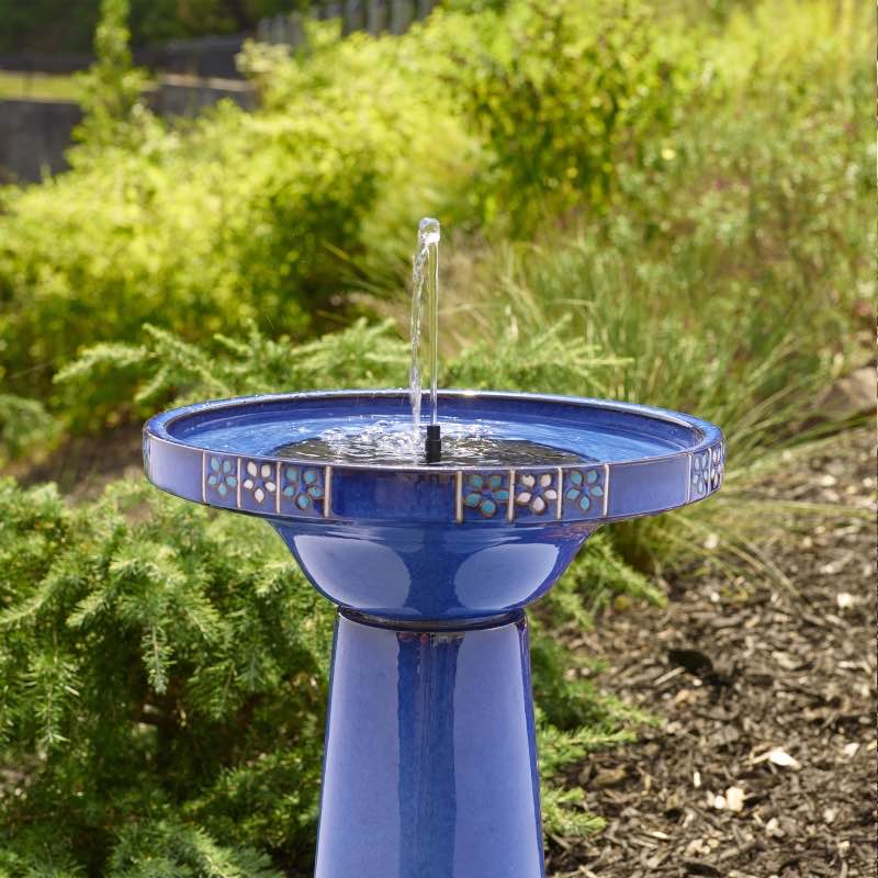 Louisa IntelliSOLAR Birdbath with Remote