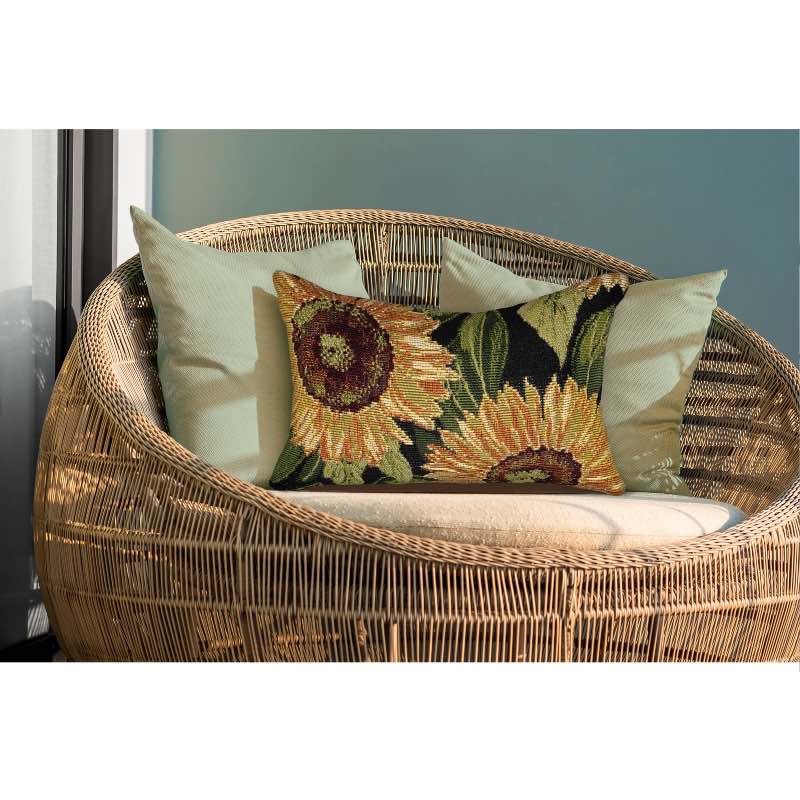Sunflowers Lumbar Pillow, 12