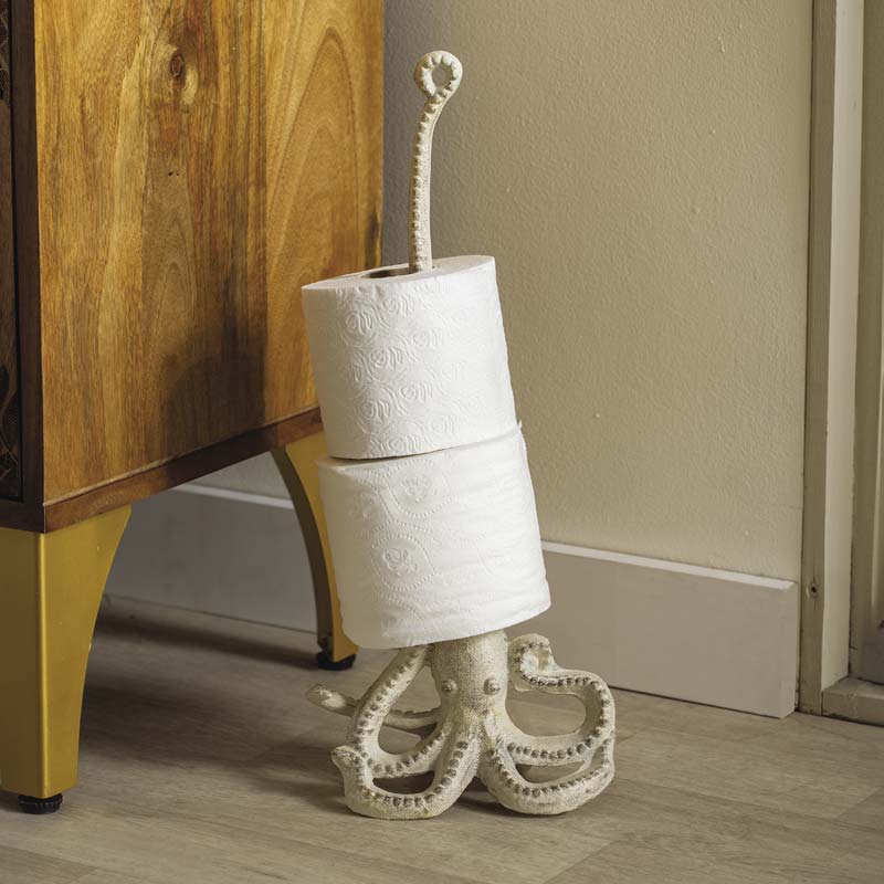 Cast Iron Octopus Paper Towel Holder