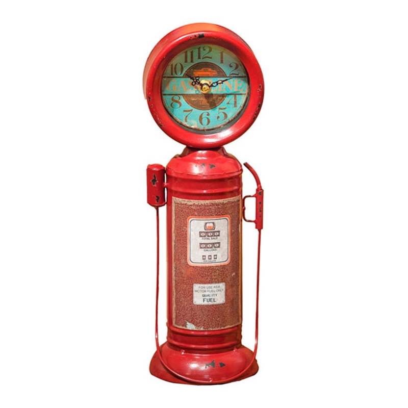 Retro Gas Pump Tabletop Clock