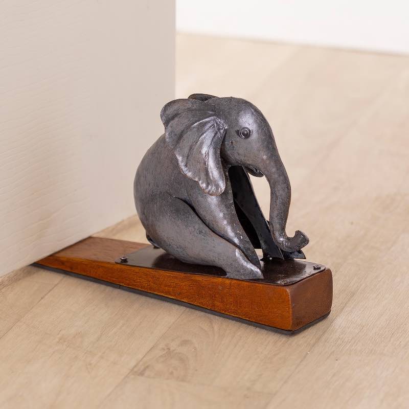 Handcrafted Elephant Doorstopper