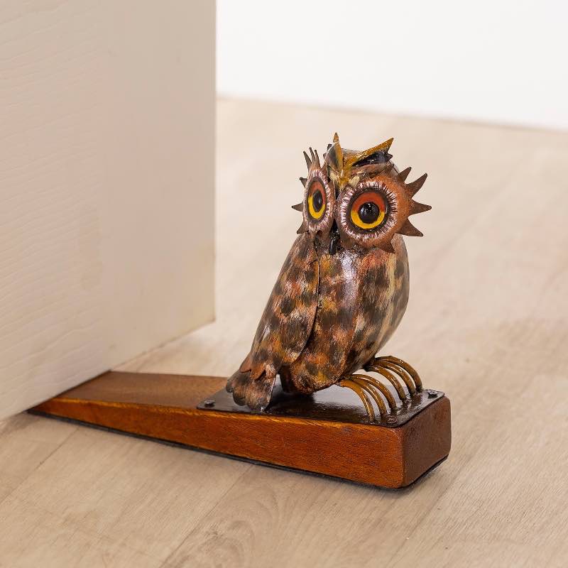 Handcrafted Owl Doorstopper