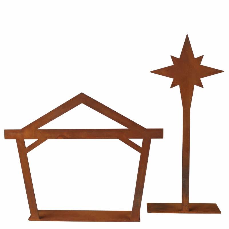 Rustic Nativity Set, 10 pcs.