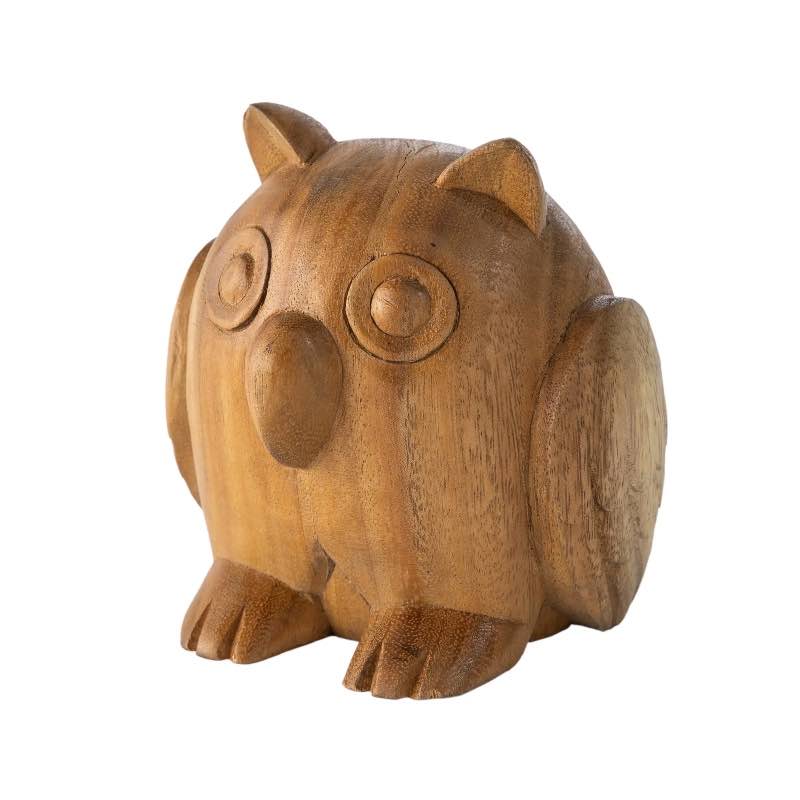 Owl Handcarved Wooden Eyeglass Holder