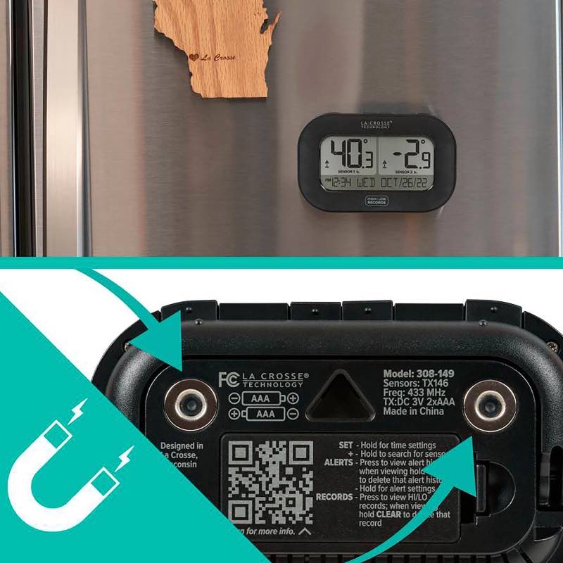 Magnetic Weather Station with Dual Sensors