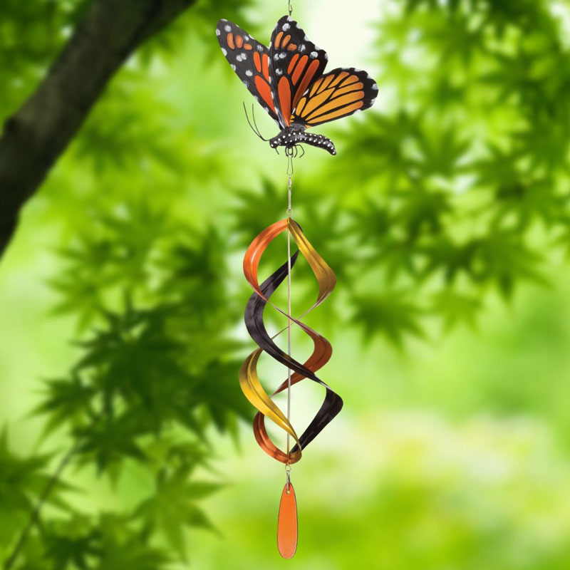 Hanging Monarch Butterfly Wind Spinner
