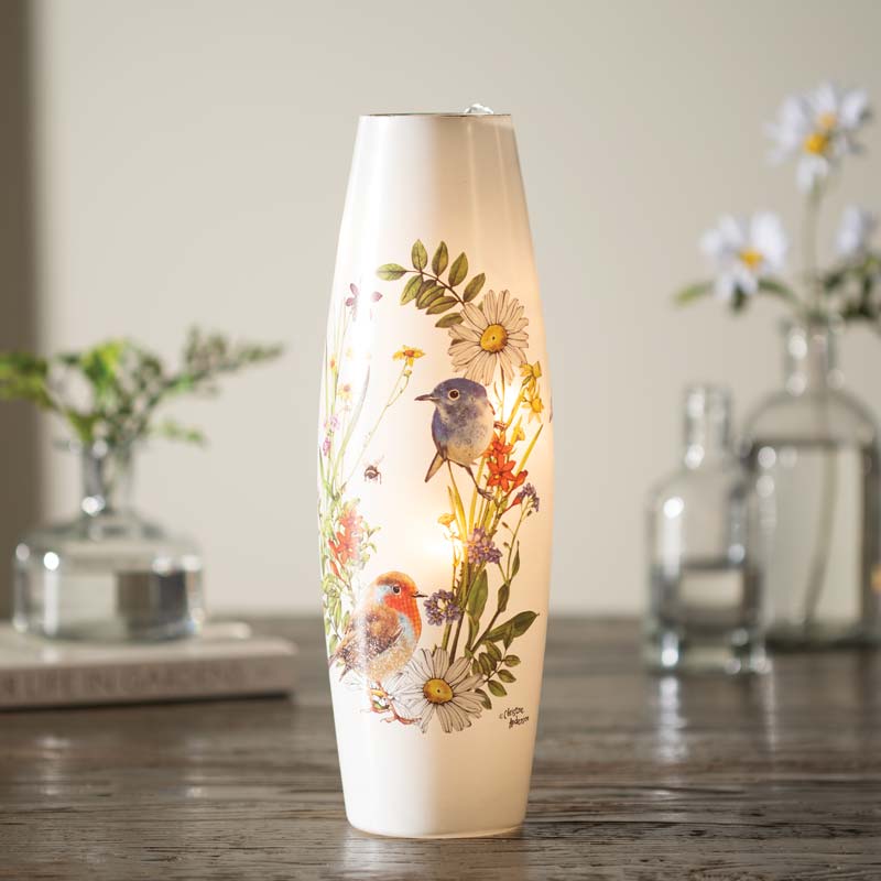 Spring Florals Lit Vase