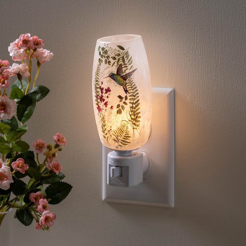 Hummingbird Frosted Glass Nightlight