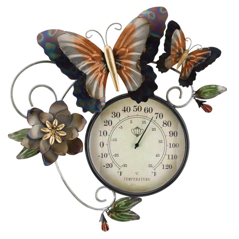 Butterfly Thermometer Wall Decor