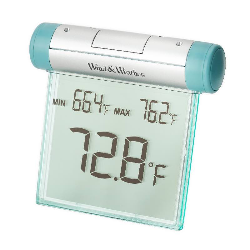 Easy-To-Read Weather-Resistant Outdoor Digital Window Thermometer