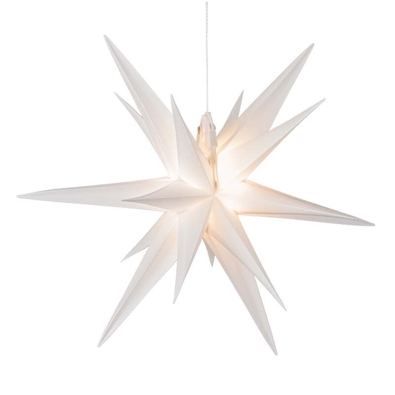 Lighted White Morovian Star Large