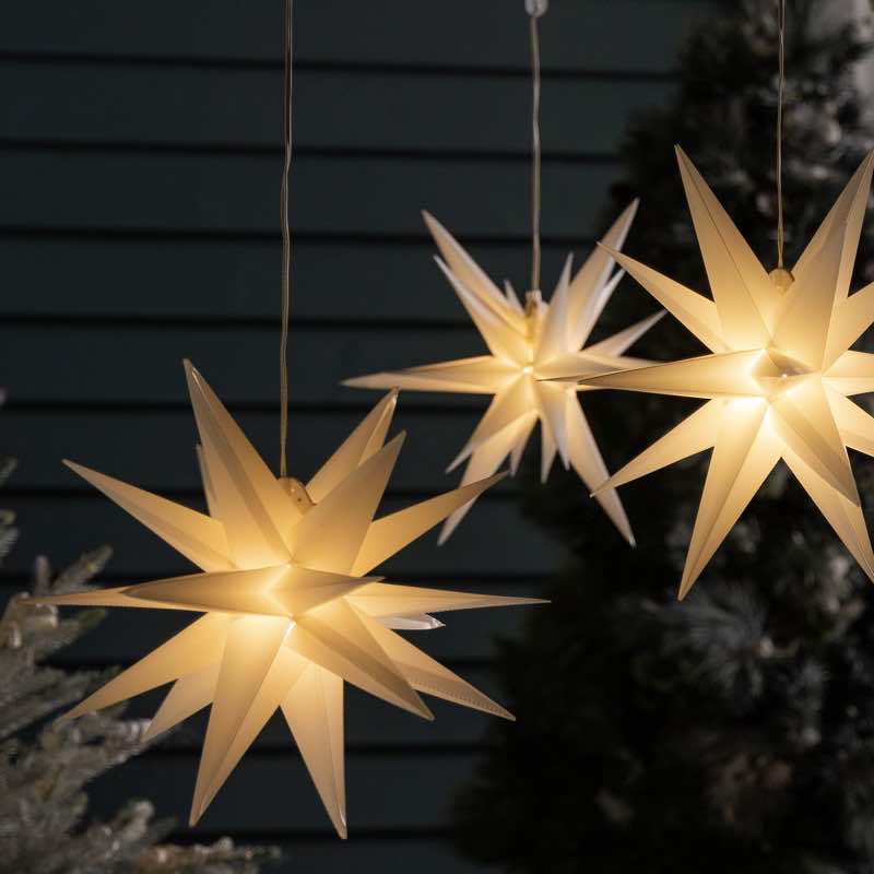 Lighted White Morovian Star Large