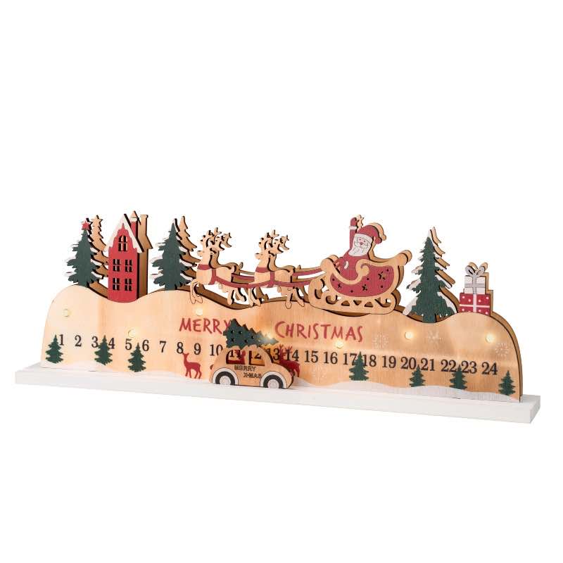 Wooden LED Advent Calendar Accent