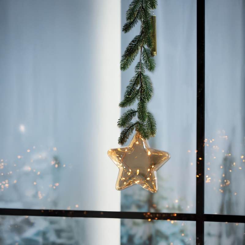 Battery Operated Micro LED Star with Garland Hanger
