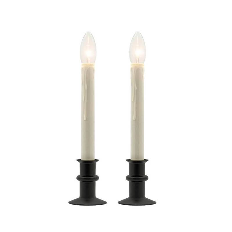 Adjustable Window Hugger Candles, Set of 2 with Remote