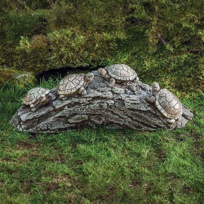 Traffic Jam Turtles On Log Sculpture