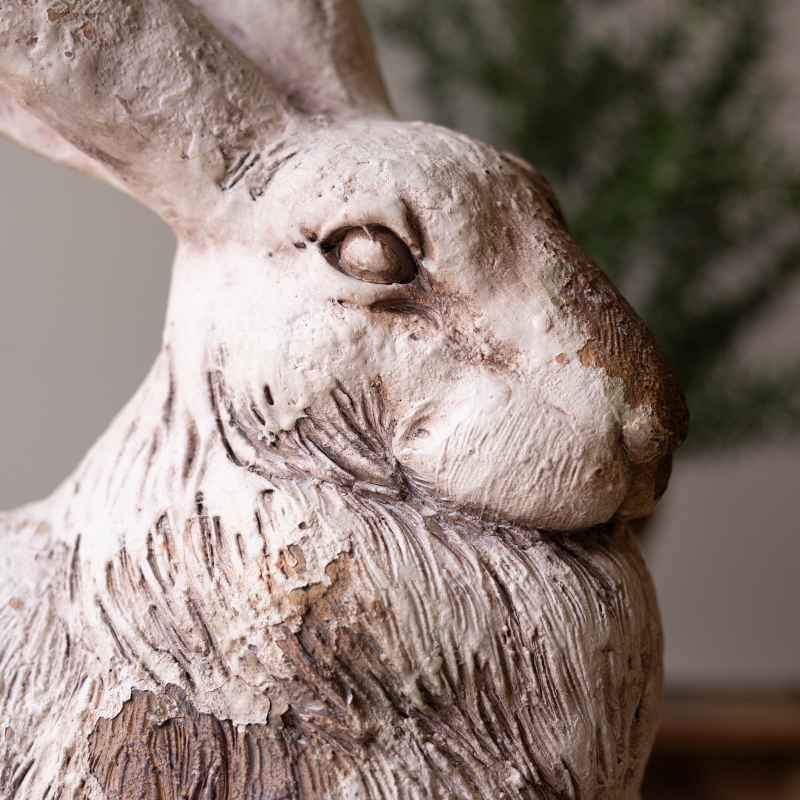 Faux Concrete Sitting Rabbit Statue