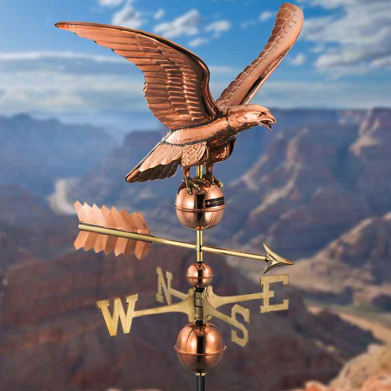 Copper Smithsonian Eagle Weathervane