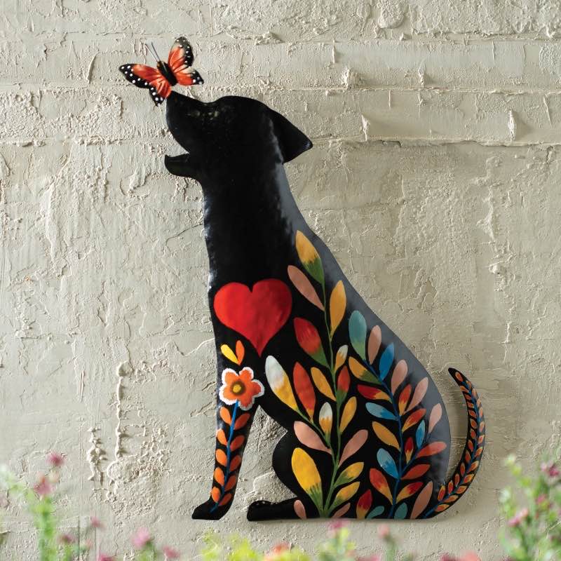Dog Floral Wall Art