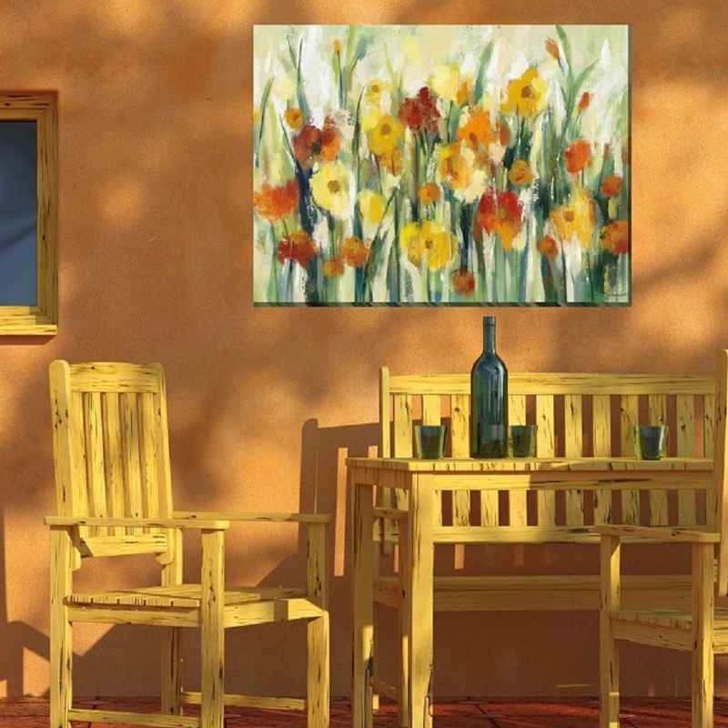 Indoor/Outdoor September Sun Flowers Wall Art