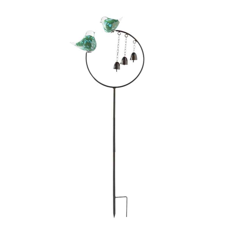 Birds and Bells Garden Stake
