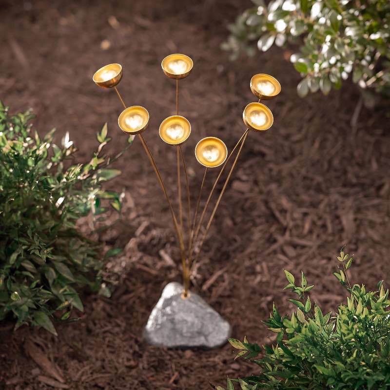 Garden Rock with Bells Sculpture, Small